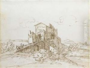 The Pincian Hill, Rome by Jan Frans Van Bloemen (Orizzonte)