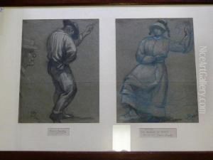 Un Dessin Au Fusain5 Cm by Maurice Busset