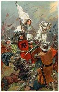 The Maid inspired her countrymen with her own faith and courage by Gordon Frederick Browne