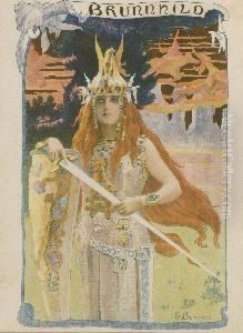 Brunhild. by Gaston Bussiere