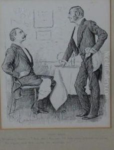 Gentleman And Waiter by George L. Du Maurier