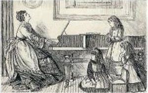 Queen Prima Donna At Home by George L. Du Maurier