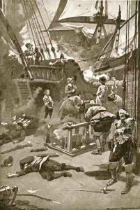The Battle off Camperdown by Gordon Frederick Browne