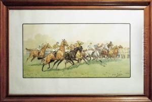 Course Au Galop by Georges Louis Ch. Busson