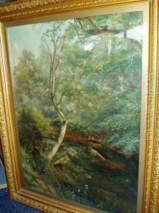 River In A Summer Woodland by Charles Ernest Butler