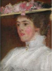Portrait Of A Young Ladywearing A Hat