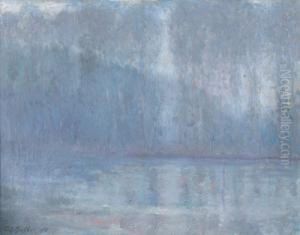 Bord De Seine Pres De Giverny by Theodore Butler