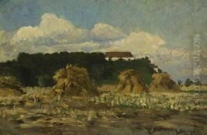 Blick Auf Den Dachauer Schlossberg. by Bernhard Buttersack