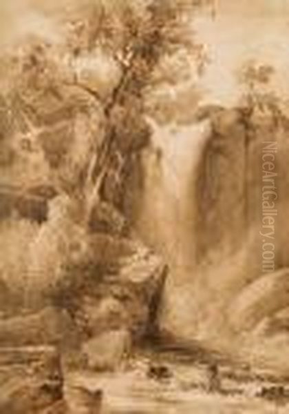 Wannon Falls, Near Hamilton by Abraham Louis Buvelot