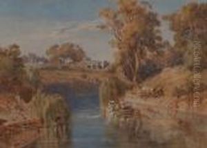 The Yarra River Near Hawthorn 1870 by Abraham Louis Buvelot