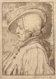 Head Of A Man In A Feathered Cap