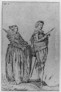 An Elegant Couple by Willem Buytewech