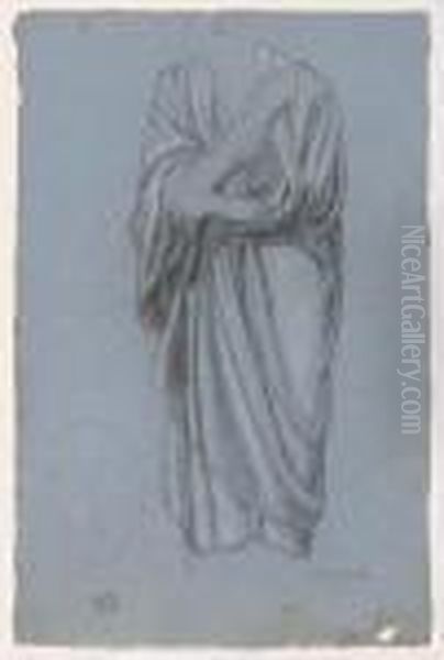 Study Of A Woman Wearing A Toga - view 1