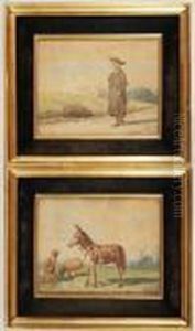Figura E Animali In Paesaggi