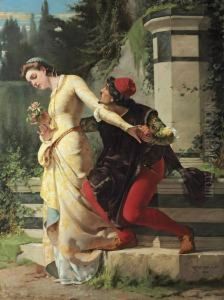 The Courtship by Vincenzo Cabianca