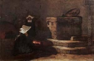 Suore In Interno - 1892 by Vincenzo Cabianca