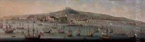 View of Naples by Gaspar Butler