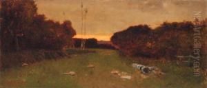Twilight In The Campagna by Vincenzo Cabianca