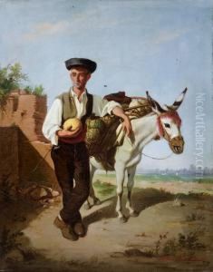 Vendedor De Frutas by Manuel Cabral Cabral y Aguado Bejarano