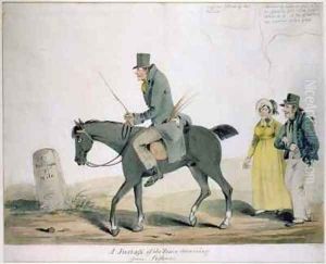 A Justass of the Peace Returning from Sessions by Henry William Bunbury