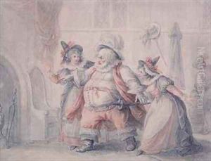Falstaff's Escape by Henry William Bunbury