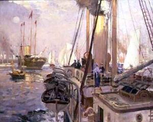 The Royal Yacht 'Victoria and Albert' by Henry William Burgess