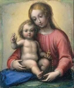 Madonna Con Il Bambino by Guglielmo Caccia
