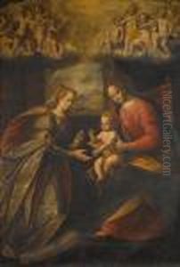 The Mystic Marriage Of St Catherine by Guglielmo Caccia