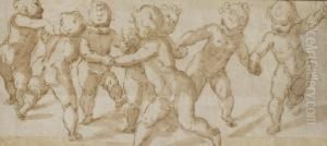 Danse De Putti by Guglielmo Caccia