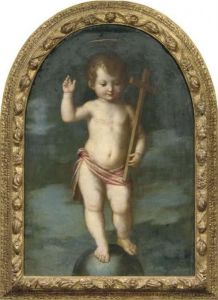The Christ Child As Salvator Mundi by Guglielmo Caccia
