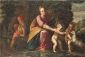 The Rest On The Flight Into Egypt by Guglielmo Caccia