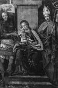 Madonna Con Bambino Ed I Santi Giuliano Ed Agostino