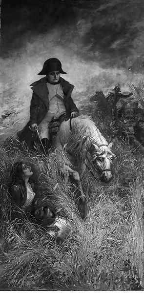 Napoleon in the battle of Waterloo - view 1
