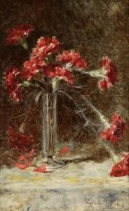 Still Life - Carnations by Giuseppe Cadenasso