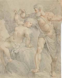 Hercules Liberating Hesione by Giuseppe Cades