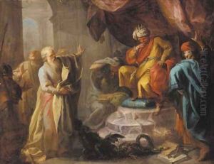Moses and Aaron before Pharoah by Pietro Bardellino