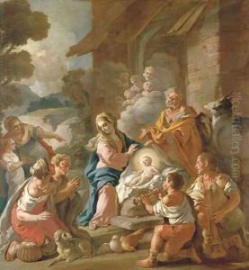 The Adoration of the Shepherds by Pietro Bardellino