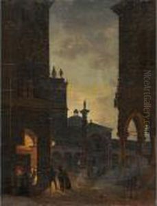 Notturno In Piazza Vittorio, Udine Notturno In Piazza Vittorio, Udine