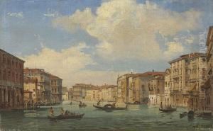 The Grand Canal, Venice by Ippolito Caffi