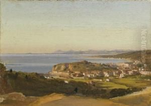 Veduta Di Nizza Da Villafranca by Ippolito Caffi