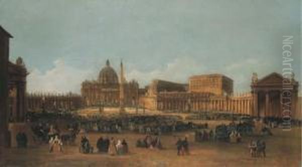 La Place Saint Pierre, Rome - view 1