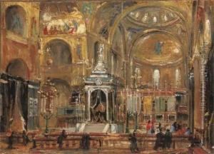 A View Of The Choir Of The Basilica Of Saint Mark, Venice