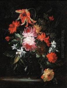 Blumenstillleben Ineiner Vase by Margherita Caffi