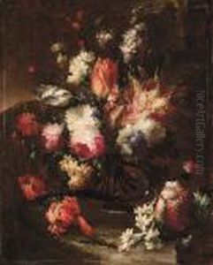 Vaso Di Fiori All'aperto by Margherita Caffi