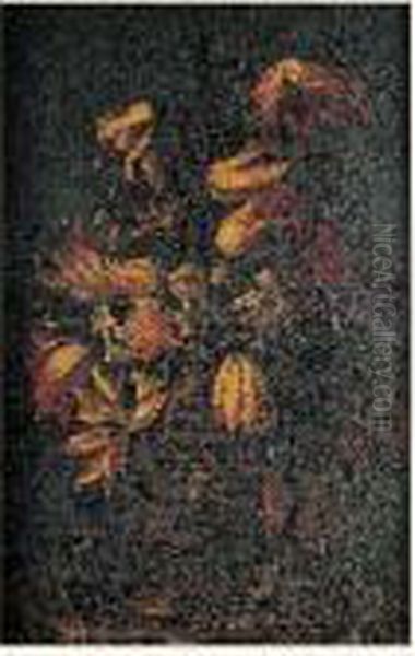 Bouquet De Fleurs Sur Un Entablement - view 1