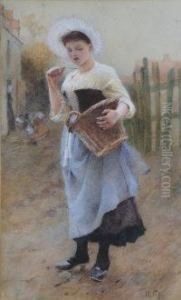 Breton Fish Seller by Hector Caffieri