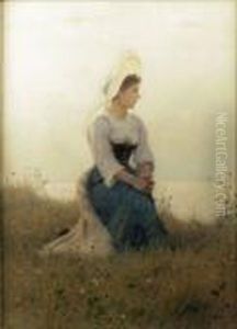 A Young Woman Looking
