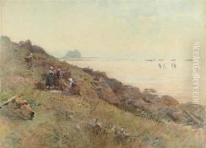 Women By The Shore Between Bologne And Portel