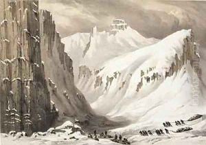 The sledges arriving at the Southern Depot by Browne, William Henry