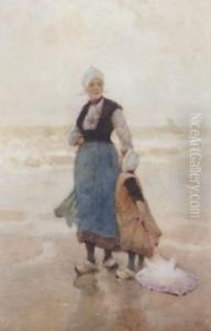 Breton Girl On The Shore Breton Girl On The Shore